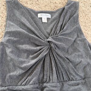 Motherhood Gray Sleeveless Maxi Dress